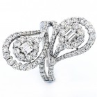 Fancy Ring total 3.01 cts set in 18k white gold